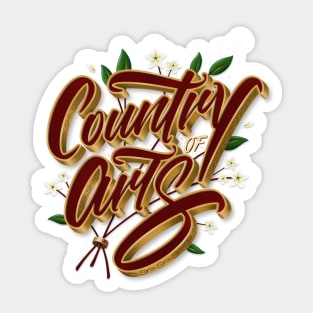 Country of Arts Sticker